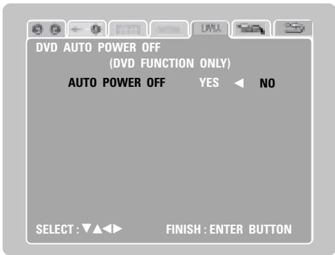 DENON DM51DVSC - Réglage de l'extinction automatique du DVD - 1