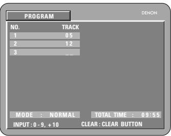 DENON DM51DVSC - Exemple: pour programmer les pistes 5 et 12 - 5