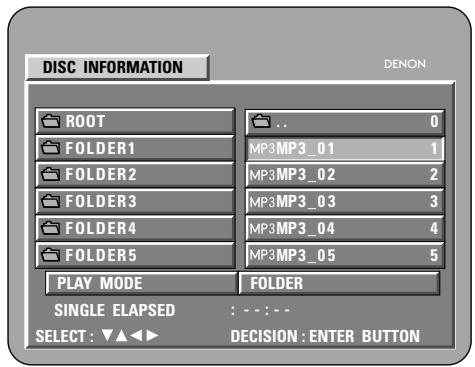 DENON DM51DVSC - Pour changer de dossier - 3
