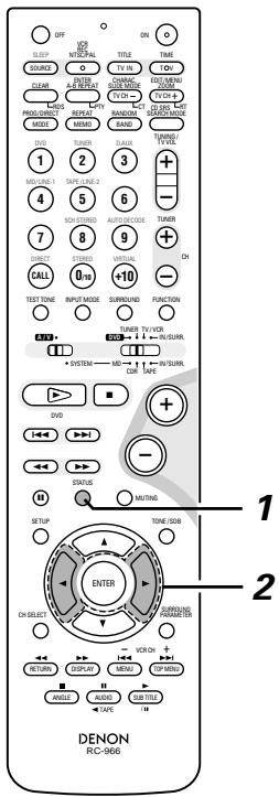 DENON DM51DVSC - Affichage a l'ecran - 2