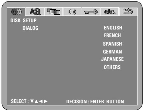 DENON DM51DVSC - Changer les reglages par default (DVD) - 14