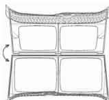 HOTPOINT TCL93B6H/Z1 - Le cadre se trouve devant la garniture du sèche-linge (voir le diagramme). - 1
