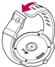 LG 6 WATCH R NOIRE - Ouverture et fermetre du bracelet - 2