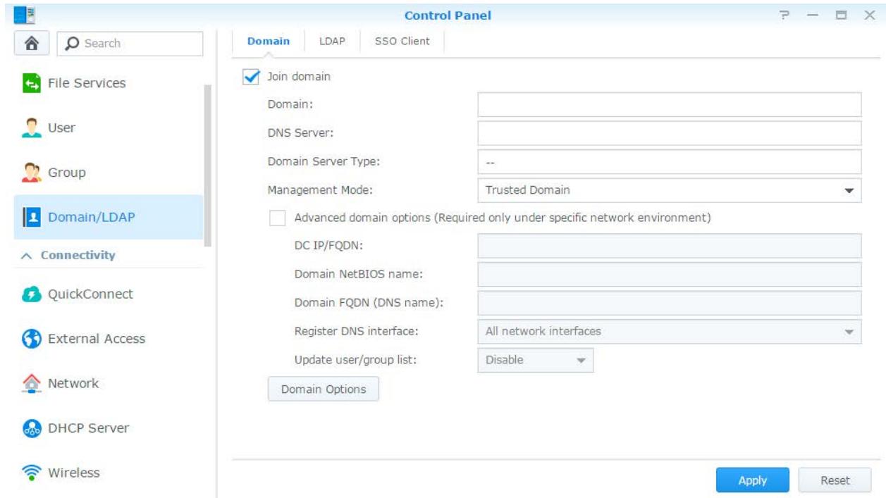 SYNOLOGY DS418play - Joindre un synology NAS à un domaine/ldap - 1