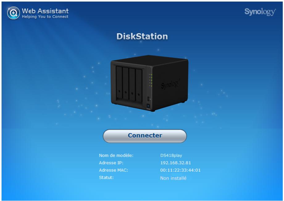 SYNOLOGY DS418play - Installation de DSM avec web assistant - 1