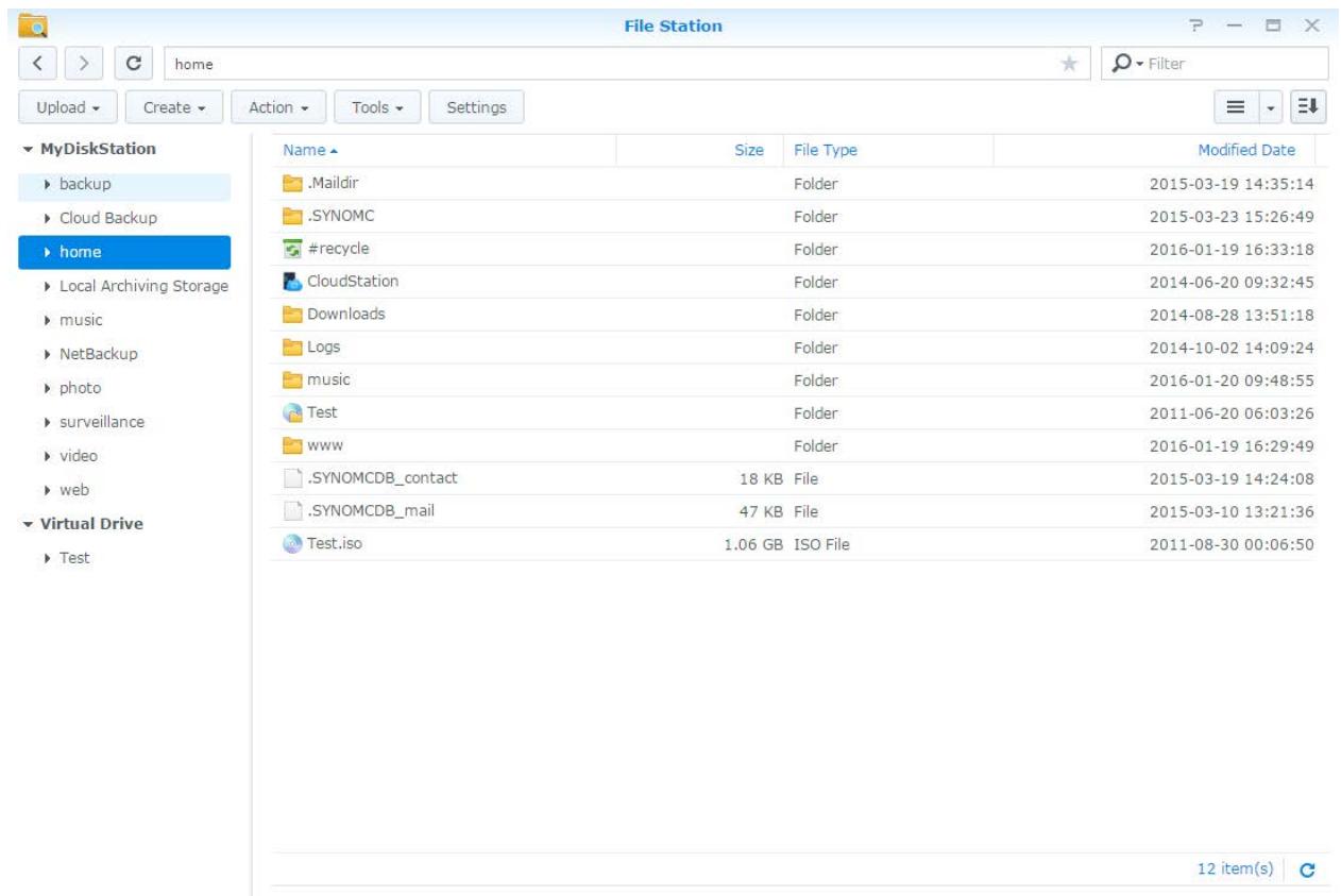 SYNOLOGY DS418play - Accéder aux fichiers via file station - 1