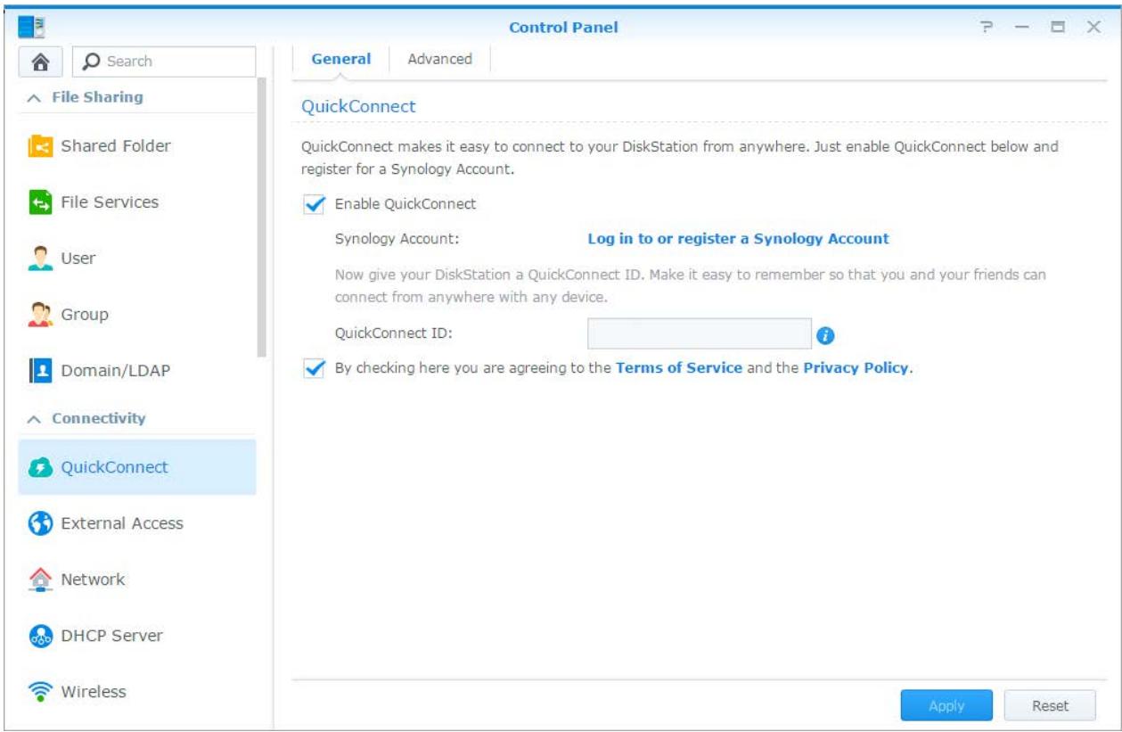 SYNOLOGY DS418play - Accès aux services DSM via quickconnect - 1