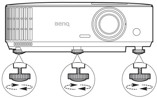 BENQ TH585 - Ajustement de l'angle de projection - 1