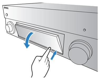 PNI RXA3050 TITANE - Ouverture du clapet de la face avant - 1