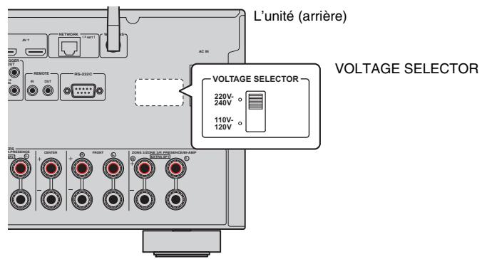 PNI RXA3050 TITANE - Avant de raccorder le câble d'alimentation (modèle standard uniquement) - 2