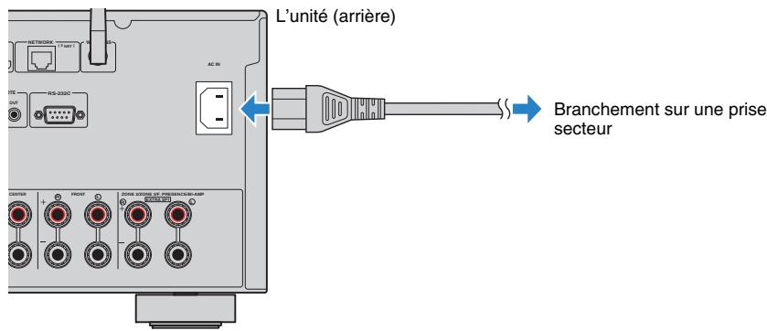 PNI RXA3050 TITANE - Avant de raccorder le câble d'alimentation (modèle standard uniquement) - 3