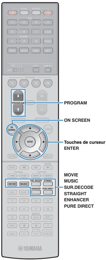 PNI RXA3050 TITANE - Sélection des paramètres à inclure dans les attributions de scène. - 1