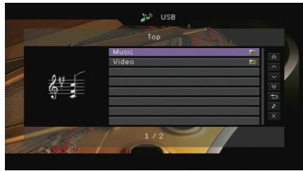 PNI RXA3050 TITANE - Appuyez sur USB pour sélectionner « USB » comme source d'entrée. - 1