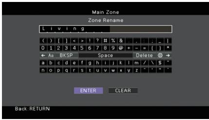 PNI RXA3050 TITANE - Renommer zone - 1