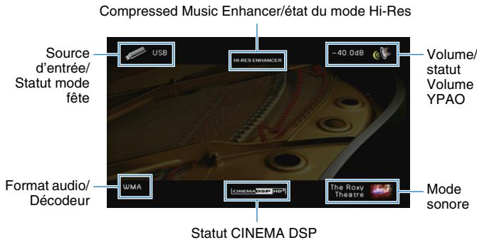 PNI RXA3050 TITANE - Appuyez sur display. - 1