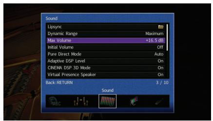PNI RXA3050 TITANE - Configuration des diverses fonctions (menu réglage) - 3