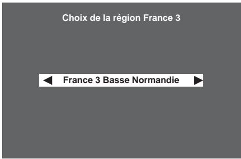 SAGEM ISD-91HD - 6-1-3 Choix de la région france 3 - 3