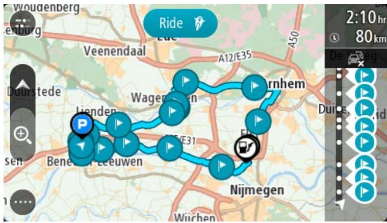 TOMTOM GPSGOESSENTIAL5 - Se rendre à un arrêt d'un parcours enregistré - 1