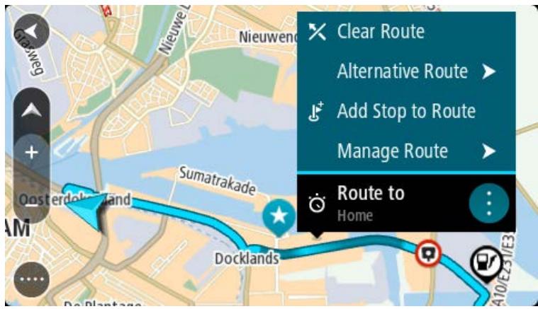 TOMTOM GPSGOESSENTIAL5 - Ajouter un arrêt à un parcours enregistré à l'aide de la carte - 1