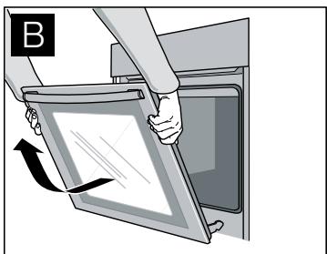 NEFF B15E42N3FR - Décrocher la porte de l'appareil - 2