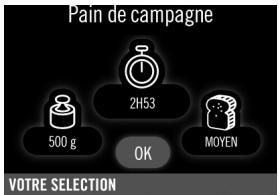 MOULINEX OW550130 - Réglage des paramètres de la préparation - 3