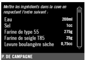 MOULINEX OW550130 - Réglage des paramètres de la préparation - 5