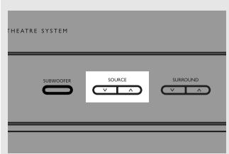 THOMSON DPL 580 HT ARGENT - Sélection d'une source audio/video - 1