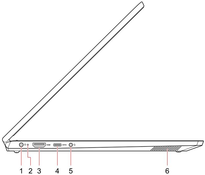 LENOVO IDEAPAD C340-14TWL - Vue du côté gauche - 1