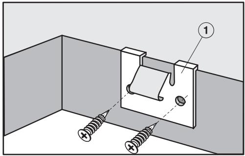 MIELE KM6520 - Fixer les ressorts de serrage - plan de travail en bois - 1