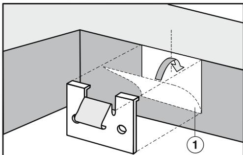 MIELE KM6520 - Fixer les ressorts de serrage - plan de travail en pierre naturelle - 1