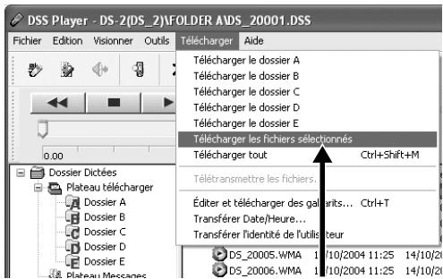 OLYMPUS DS2 - Telechargez le fichier vocal. (Windows) - 1