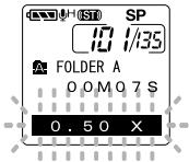 OLYMPUS DS2 - Appuyez sur la touche PLAY pour revenir à la lecture normale. - 2