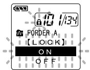 OLYMPUS DS2 - Verrouillage de fichiers (LOCK) - 3