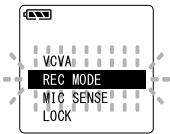 OLYMPUS DS2 - Appuyez sur la touche STOP pour refermer le menu principal. - 1