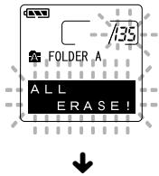 OLYMPUS DS2 - Appuyez sur la touche MENU/ SET pendant que "START" clignote. - 1