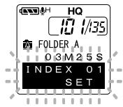 OLYMPUS DS2 - Réglage d'une marque index - 1