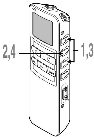 OLYMPUS DS2 - Assignnations de noms de dossier (FOLDER NAME) - 1