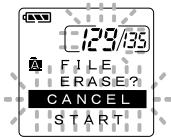 OLYMPUS DS2 - Effacement d'un fichier à la fois - 3