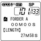 OLYMPUS DS2 - ① Longueur de fichier - 1