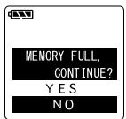 OLYMPUS DS2 - Appuyez sur la touche MENU/ SET pour fermer l'écran de configuration. - 2