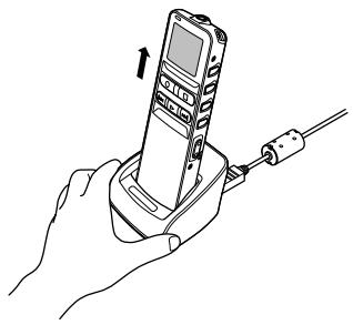 OLYMPUS DS2 - Connexion à votre PC avec le support - 3