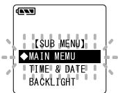 OLYMPUS DS2 - Réglage du menu secondaire - 3