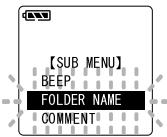 OLYMPUS DS2 - Assignnations de noms de dossier (FOLDER NAME) - 2