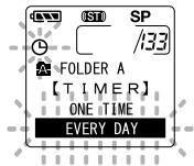 OLYMPUS DS2 - Appuyez sur la touche MENU/ SET pour fermer l'écran de configuration. - 3