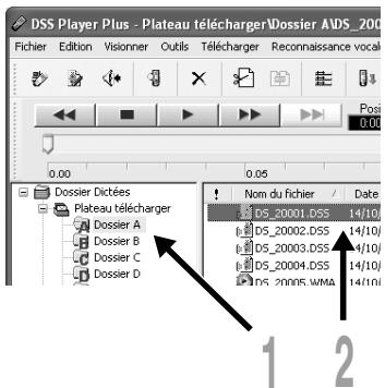OLYMPUS DS2 - Selectionnez le fichier audio. - 1