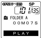 OLYMPUS DS2 - Appuyez sur la touche PLAY pour revenir à la lecture normale. - 3