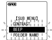 OLYMPUS DS2 - Avertissements sonores (BEEP) - 2