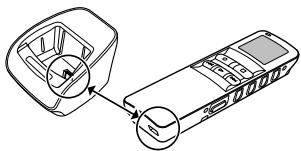OLYMPUS DS2 - Connexion à votre PC avec le support - 2