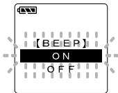 OLYMPUS DS2 - Avertissements sonores (BEEP) - 3