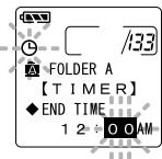 OLYMPUS DS2 - Réglage de l'heure d'arrêt. - 2